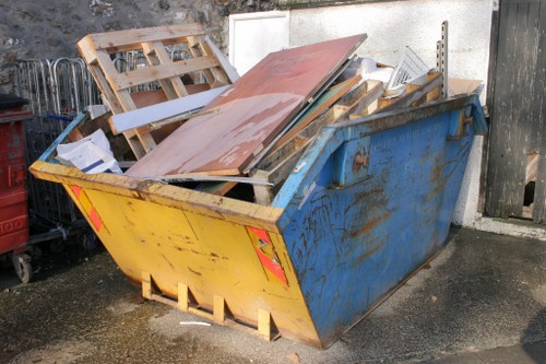 Probate house clearance team assessing contents in a Balham property
