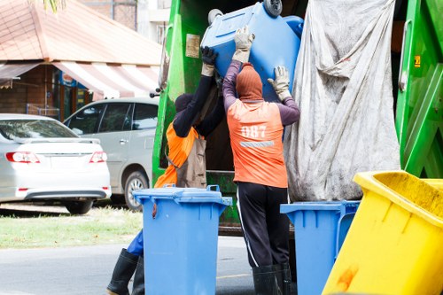 Careful sorting of belongings during probate house clearance in Balham