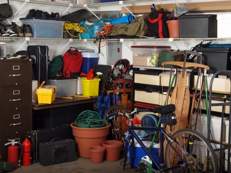 Household junk and furniture being collected in Balham