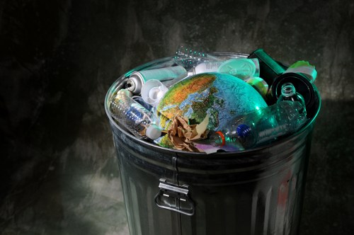 General rubbish bags and sorted waste for Balham collection