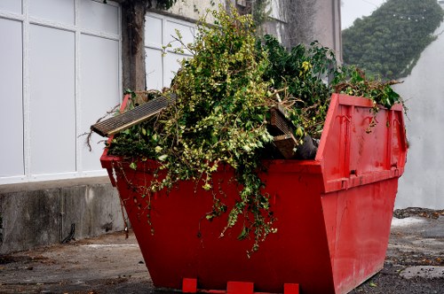 Professional waste collection in a Balham residential street